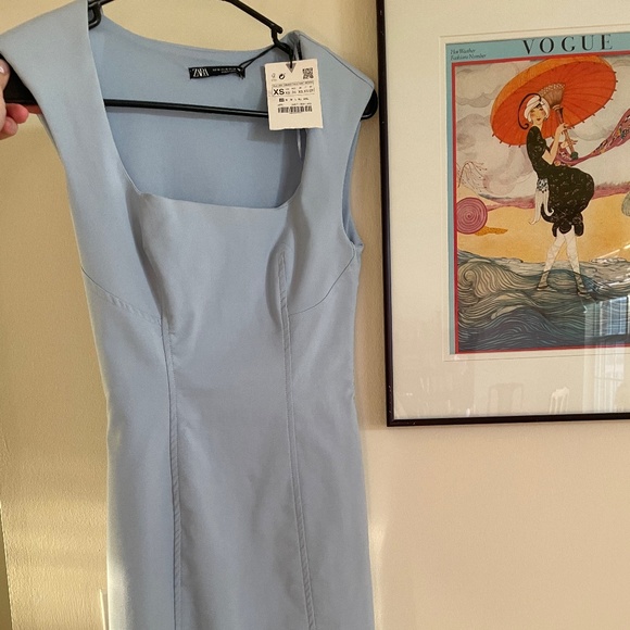 Zara Blue Mini Dress - Picture 1 of 2